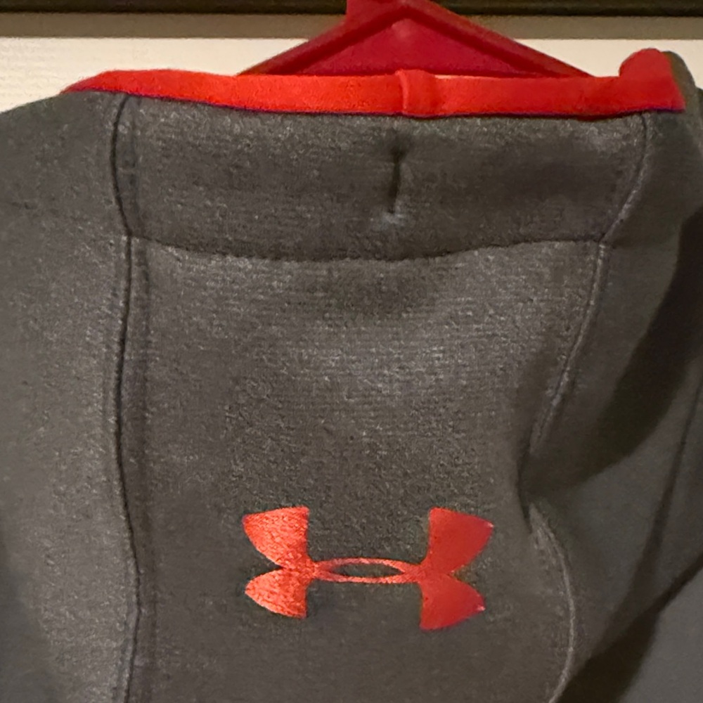 Under Armour Men's Charcoal and Red Hoodie - Picture 7 of 7